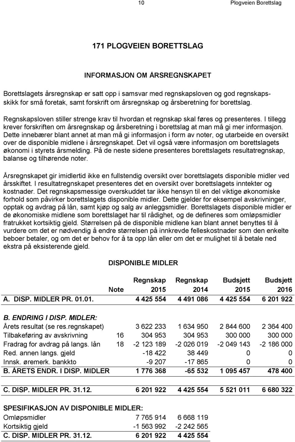 I tillegg krever forskriften om årsregnskap og årsberetning i borettslag at man må gi mer informasjon.