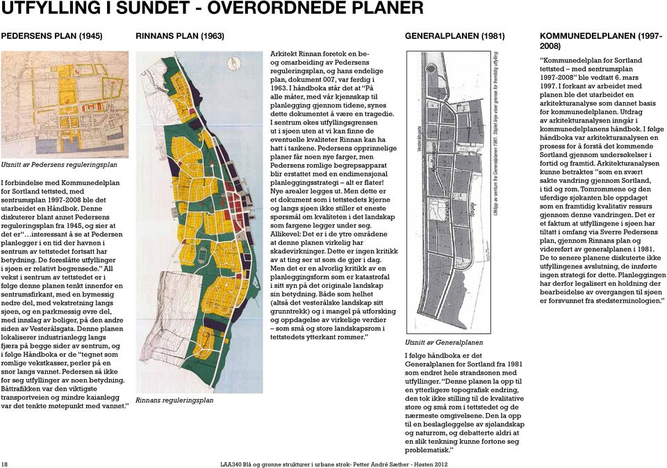 I forbindelse med Kommunedelplan for Sortland tettsted, med sentrumsplan 1997-2008 ble det utarbeidet en Håndbok.