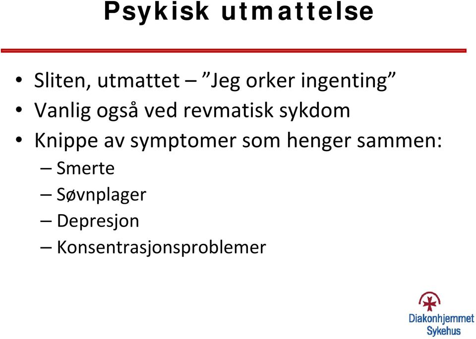 sykdom Knippe av symptomer som henger