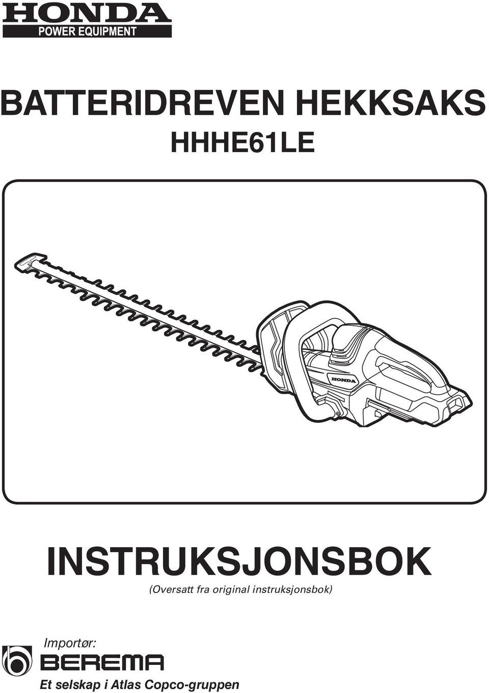 original instruksjonsbok)