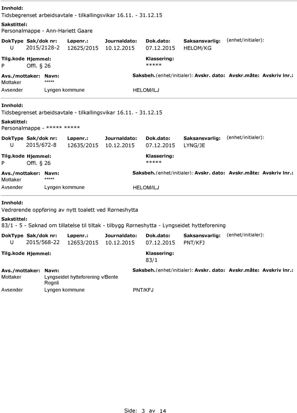 26 HELOM/LJ 15 Personalmappe - 2015/672-8 12635/2015 LYNG/JE P Offl.