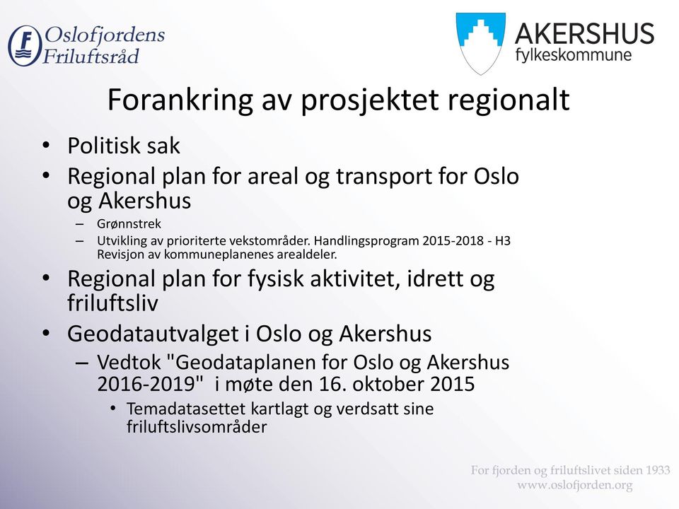 Handlingsprogram 2015-2018 - H3 Revisjon av kommuneplanenes arealdeler.