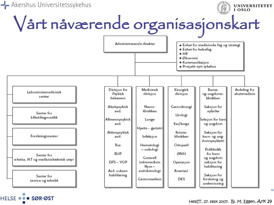 organisasjonskart HelsIT,