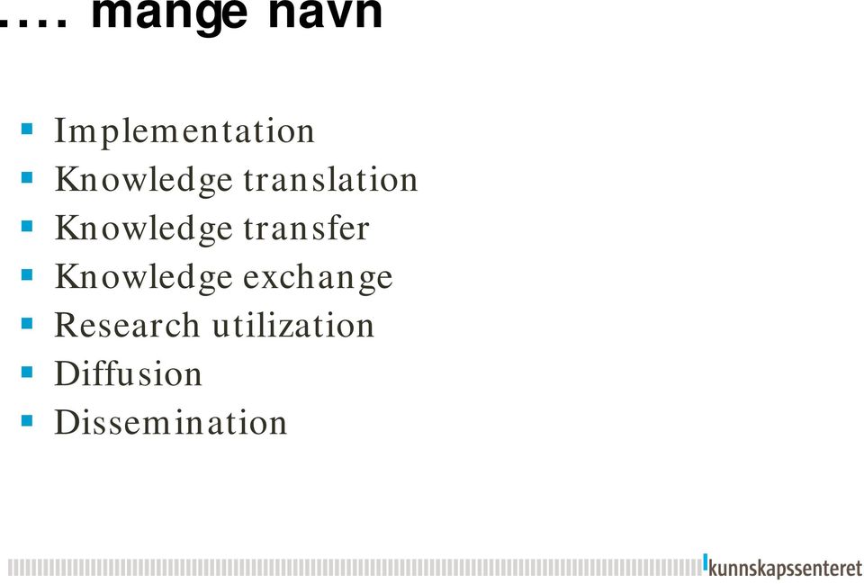 transfer Knowledge exchange