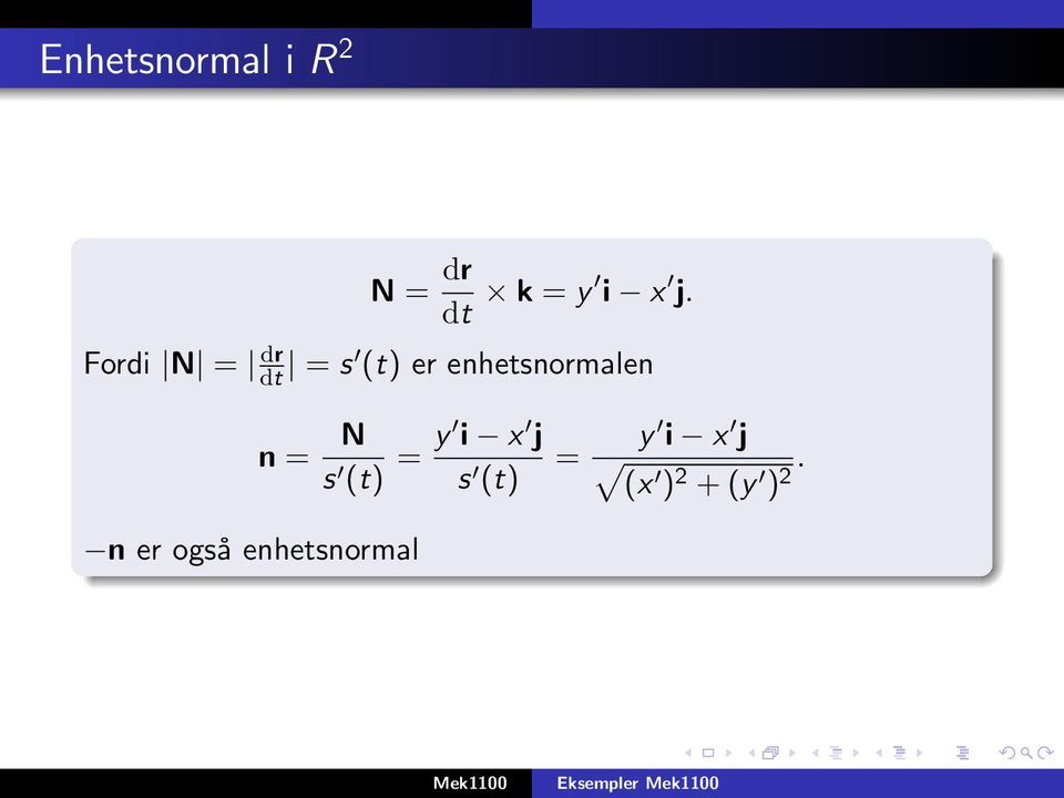 enhetsnormalen n er også enhetsnormal n