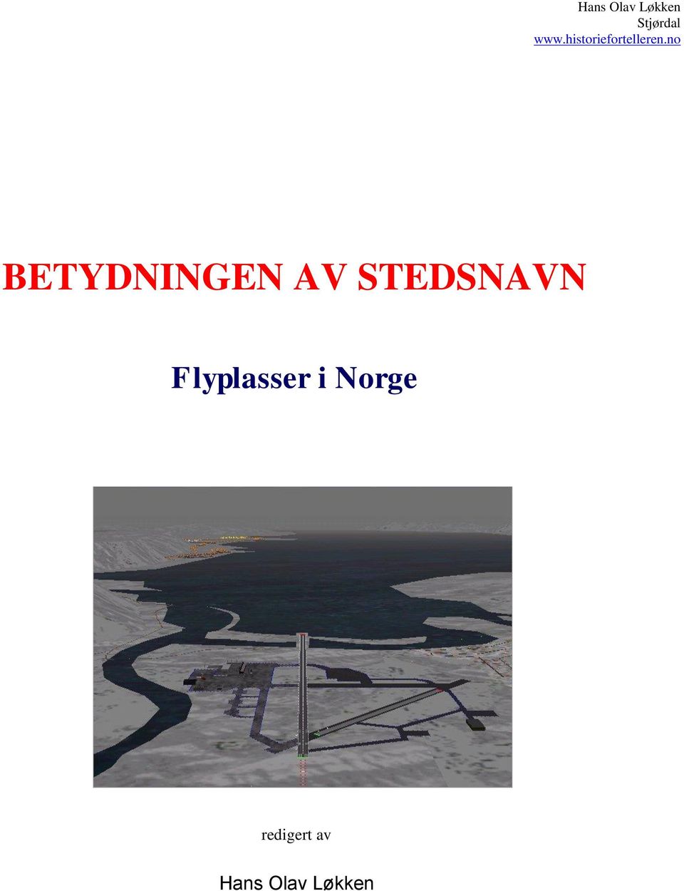 no BETYDNINGEN AV STEDSNAVN