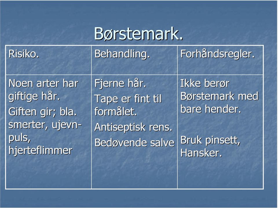 h Tape er fint til formålet. Antiseptisk rens.