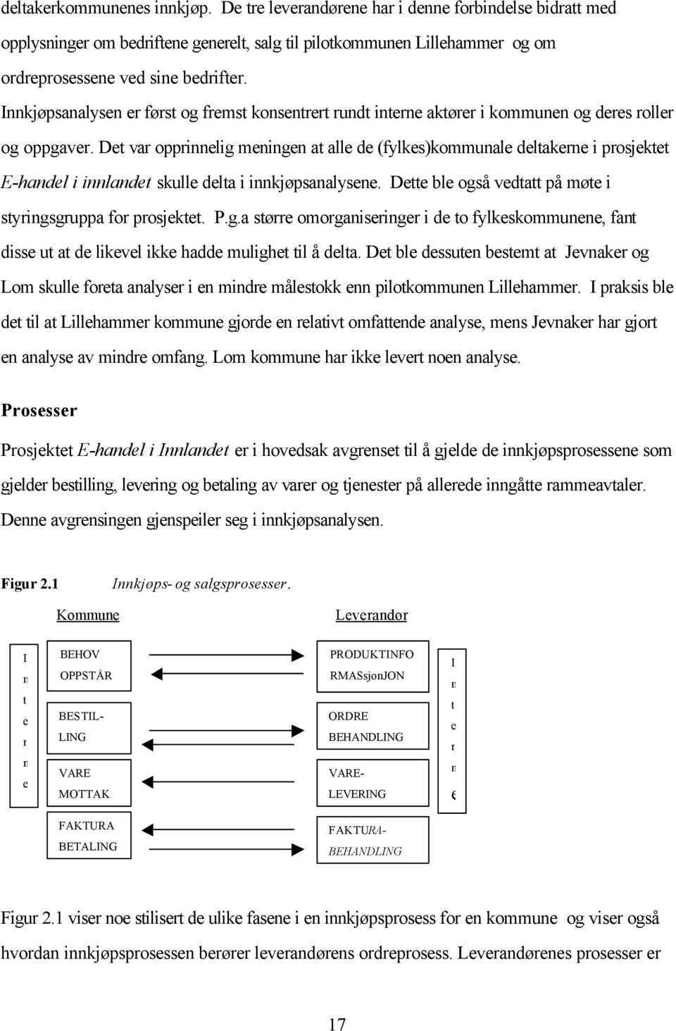 Det var opprinnelig meningen at alle de (fylkes)kommunale deltakerne i prosjektet E-handel i innlandet skulle delta i innkjøpsanalysene. Dette ble også vedtatt på møte i styringsgruppa for prosjektet.