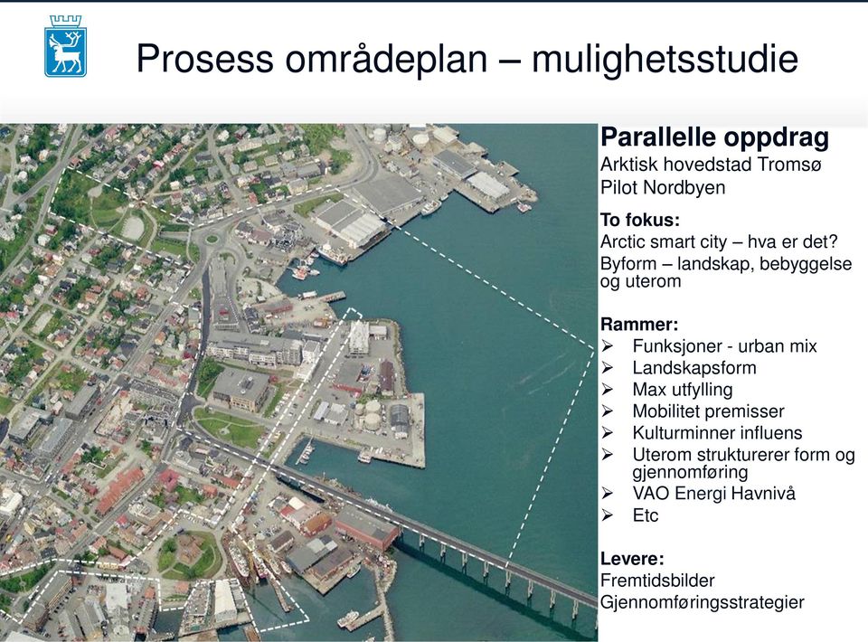 Byform landskap, bebyggelse og uterom Rammer: Funksjoner - urban mix Landskapsform Max utfylling