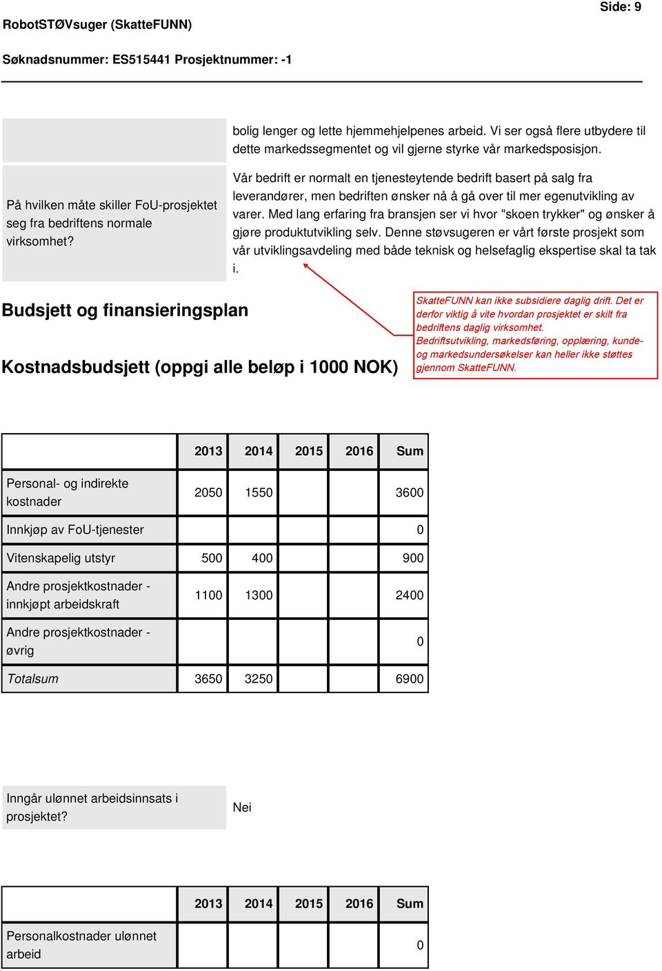 Vår bedrift er normalt en tjenesteytende bedrift basert på salg fra leverandører, men bedriften ønsker nå å gå over til mer egenutvikling av varer.