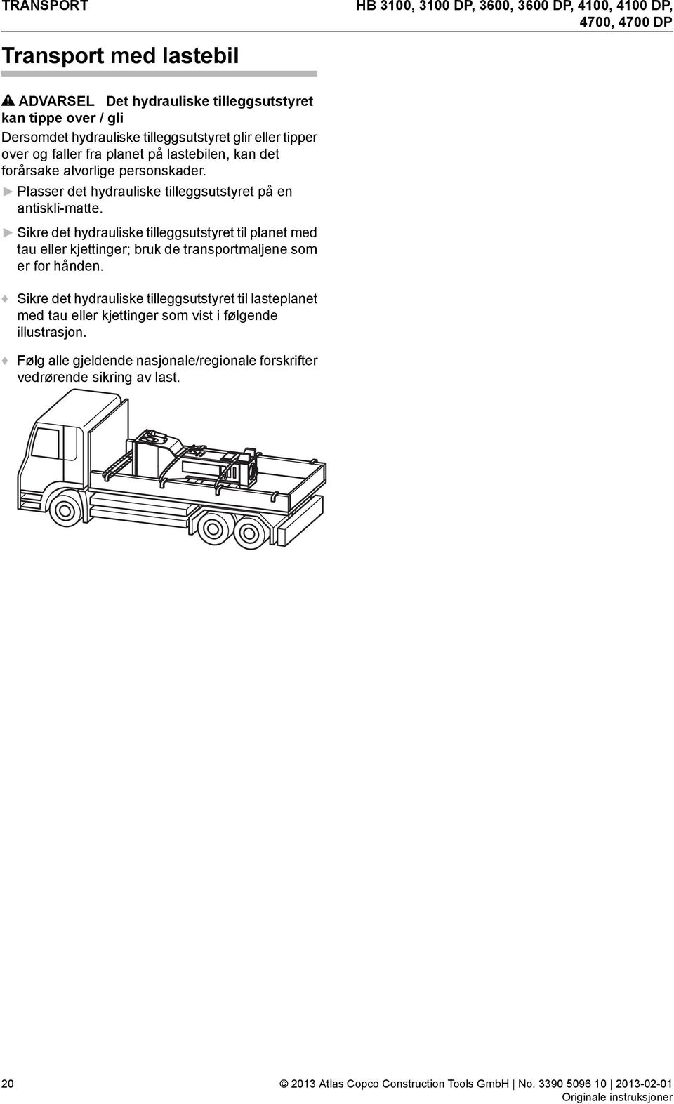 Plasser det hydrauliske tilleggsutstyret på en antiskli-matte.