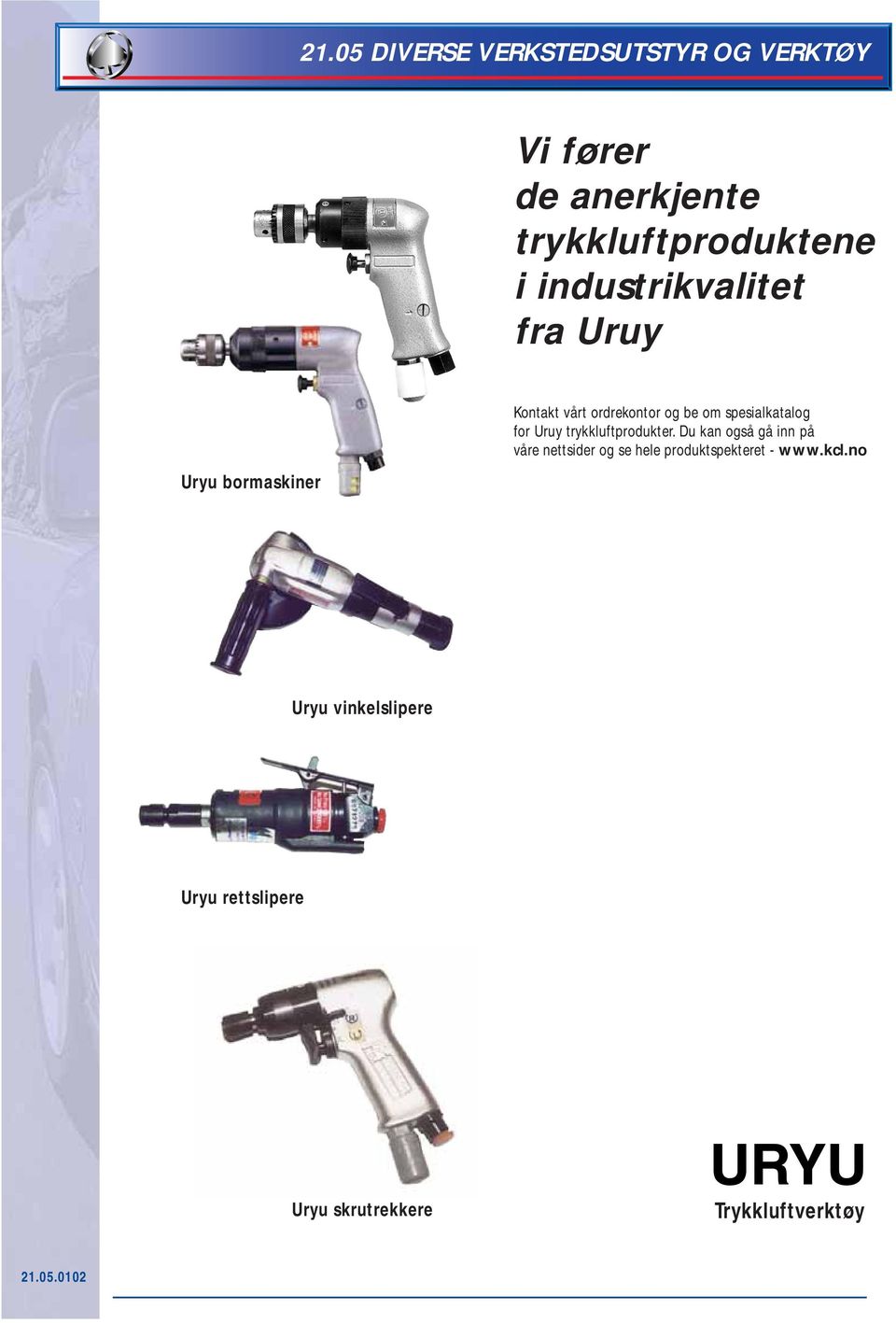 for Uruy trykkluftprodukter.