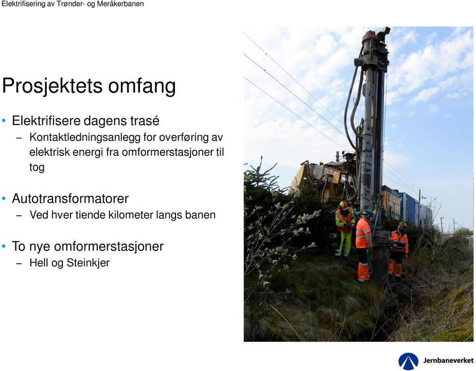 elektrisk energi fra omformerstasjoner til tog Autotransformatorer