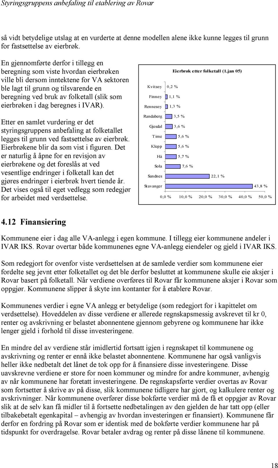 eierbrøken i dag beregnes i IVAR). Kvitsøy Finnøy Rennesøy Eierbrøk etter folketall (1.