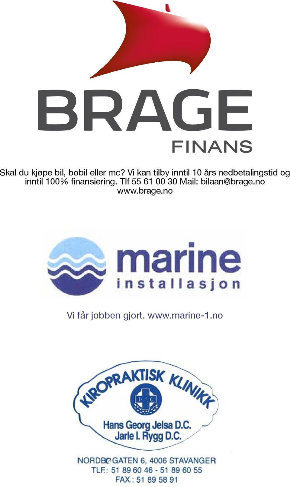 inntil 100% finansiering.