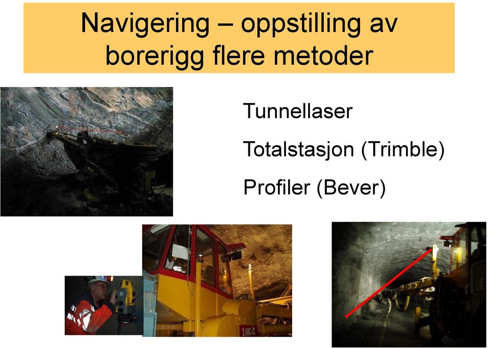 metoder Tunnellaser