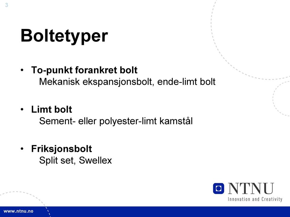 bolt Limt bolt Sement- eller