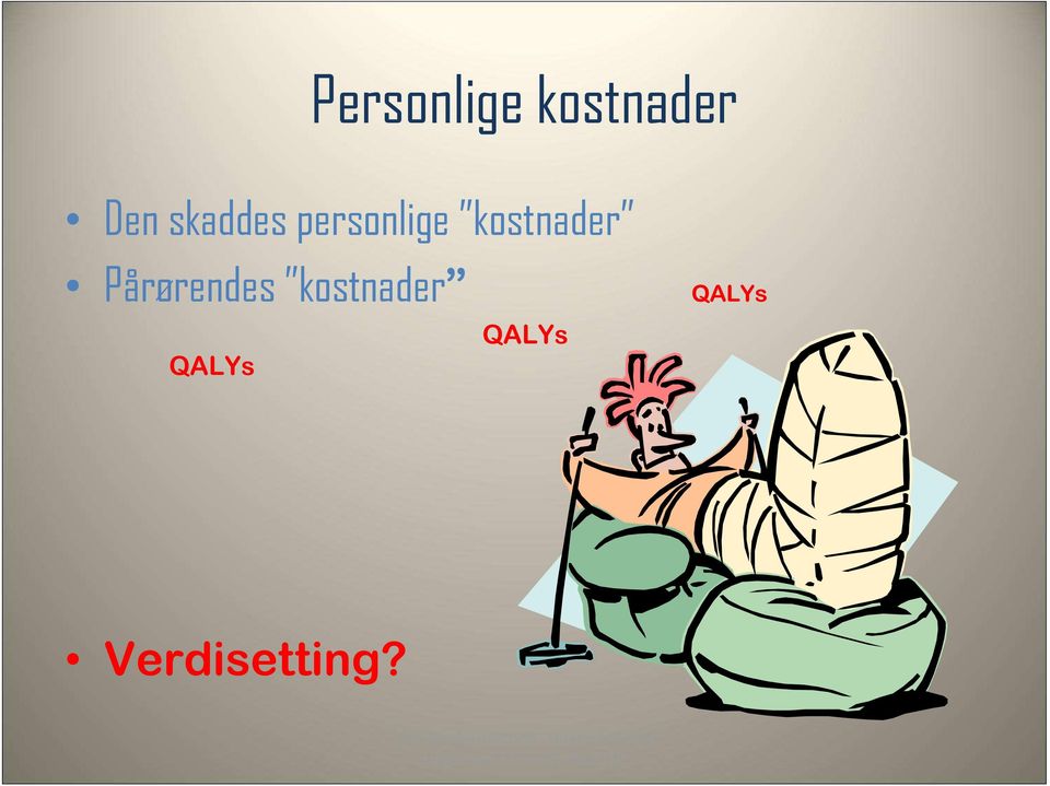 kostnader Pårørendes