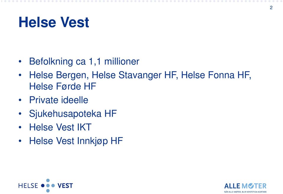 Fonna HF, Helse Førde HF Private ideelle