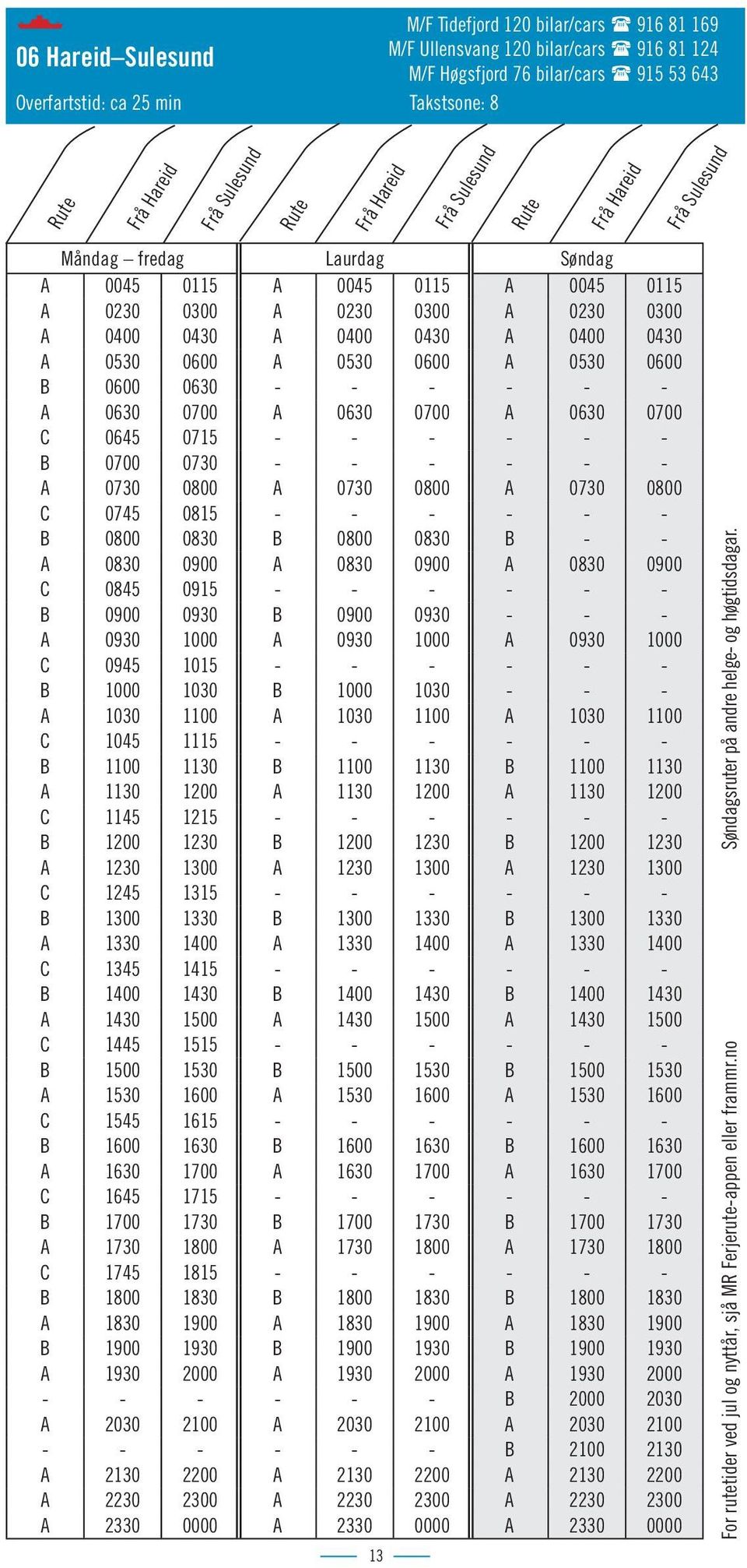 0430 A 0530 0600 A 0530 0600 A 0530 0600 B 0600 0630 - - - - - - A 0630 0700 A 0630 0700 A 0630 0700 C 0645 0715 - - - - - - B 0700 0730 - - - - - - A 0730 0800 A 0730 0800 A 0730 0800 C 0745 0815 -