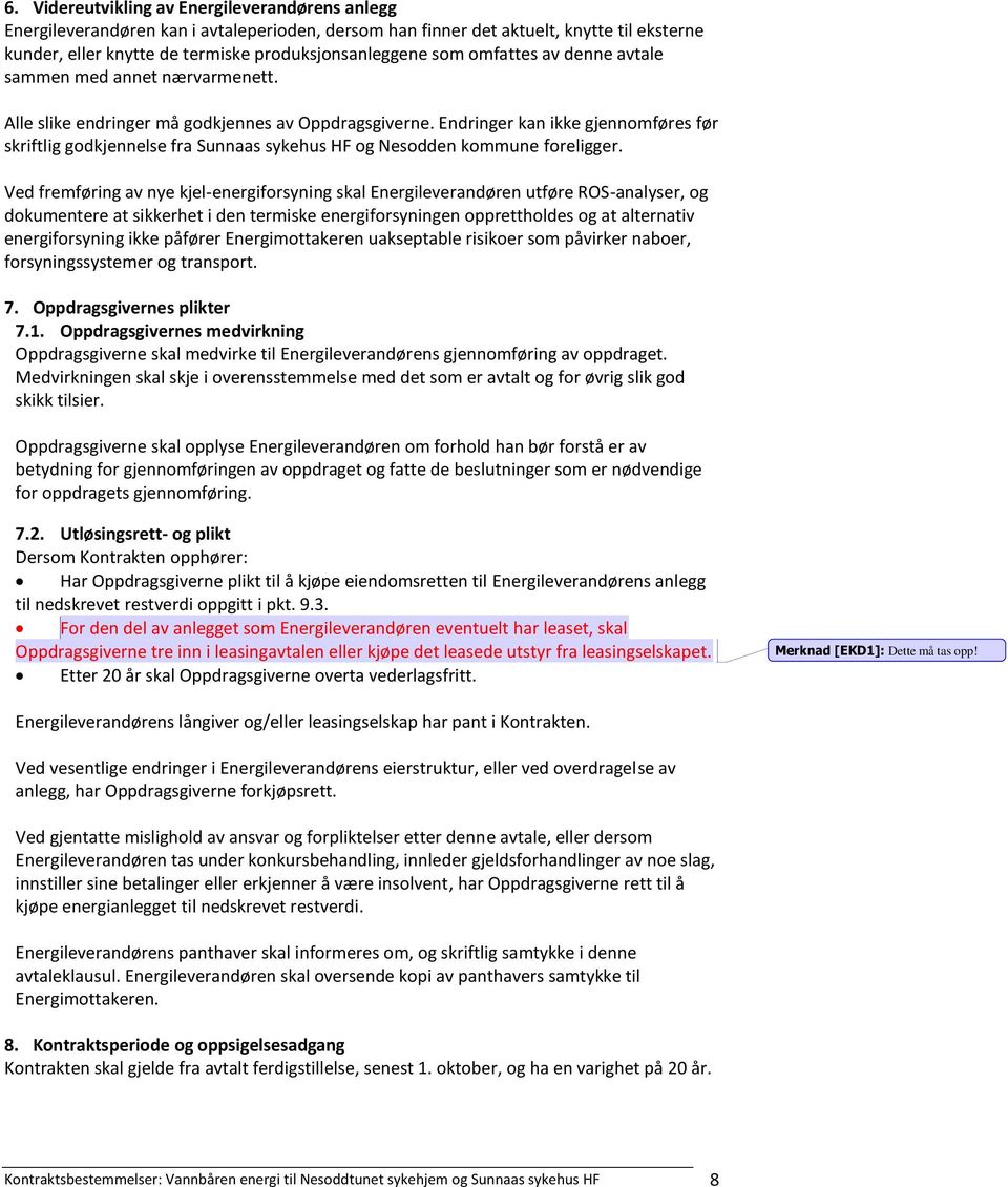 Endringer kan ikke gjennomføres før skriftlig godkjennelse fra Sunnaas sykehus HF og Nesodden kommune foreligger.