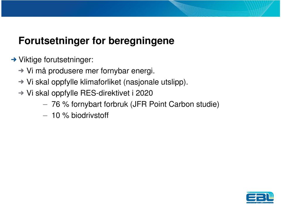 Vi skal oppfylle klimaforliket (nasjonale utslipp).