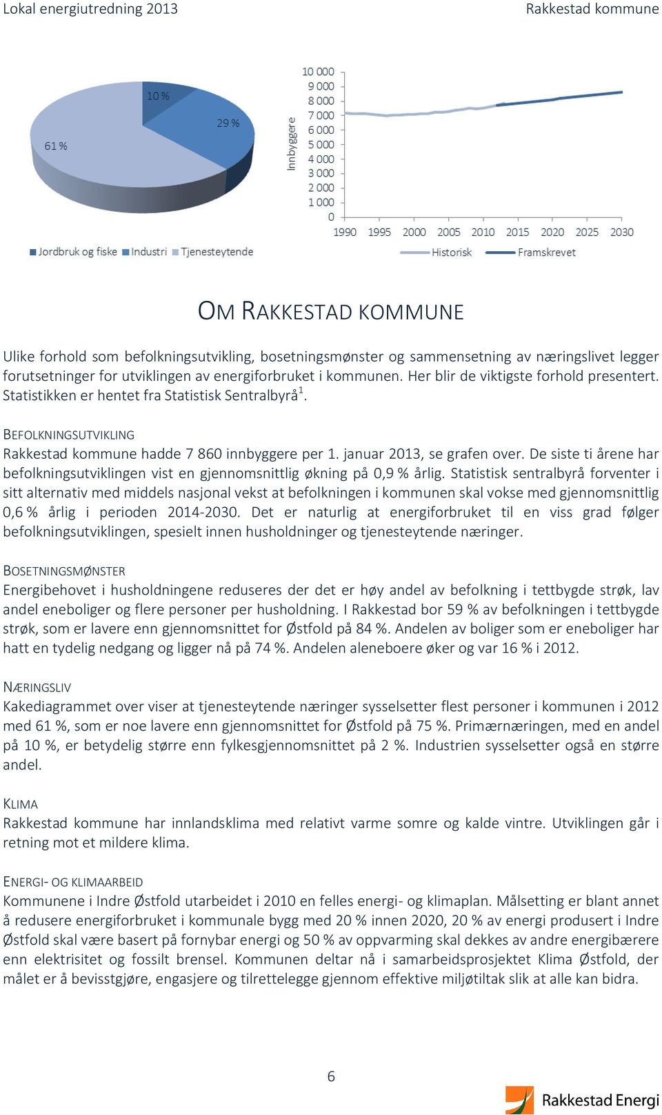 De siste ti årene har befolkningsutviklingen vist en gjennomsnittlig økning på 0,9 % årlig.