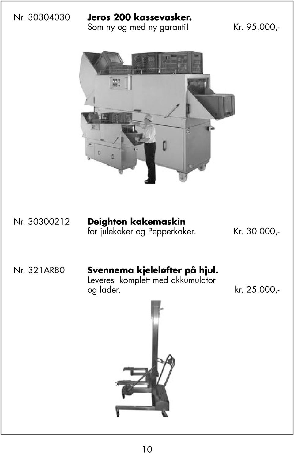 30300212 Deighton kakemaskin for julekaker og Pepperkaker. Kr.