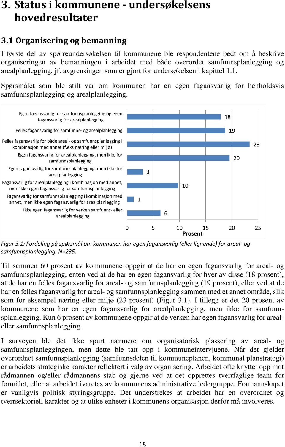 arealplanlegging, jf. avgrensingen som er gjort for undersøkelsen i kapittel 1.