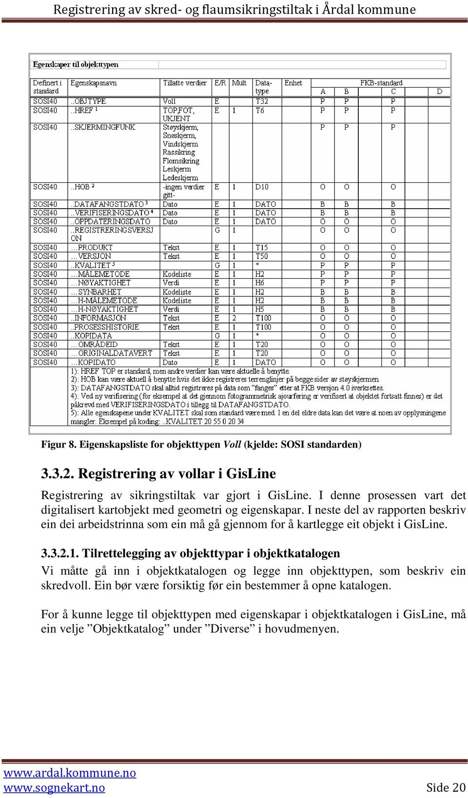 I neste del av rapporten beskriv ein dei arbeidstrinna som ein må gå gjennom for å kartlegge eit objekt i GisLine. 3.3.2.1.