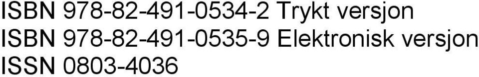 978-82-491-0535-9