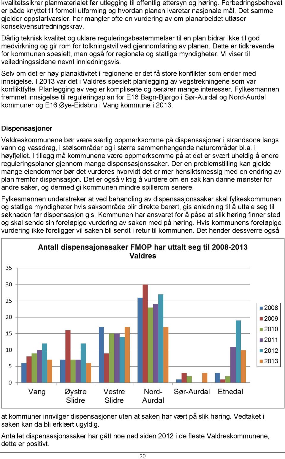 Dårlig teknisk kvalitet og uklare reguleringsbestemmelser til en plan bidrar ikke til god medvirkning og gir rom for tolkningstvil ved gjennomføring av planen.