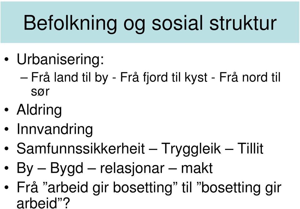 Innvandring Samfunnssikkerheit Tryggleik Tillit By Bygd