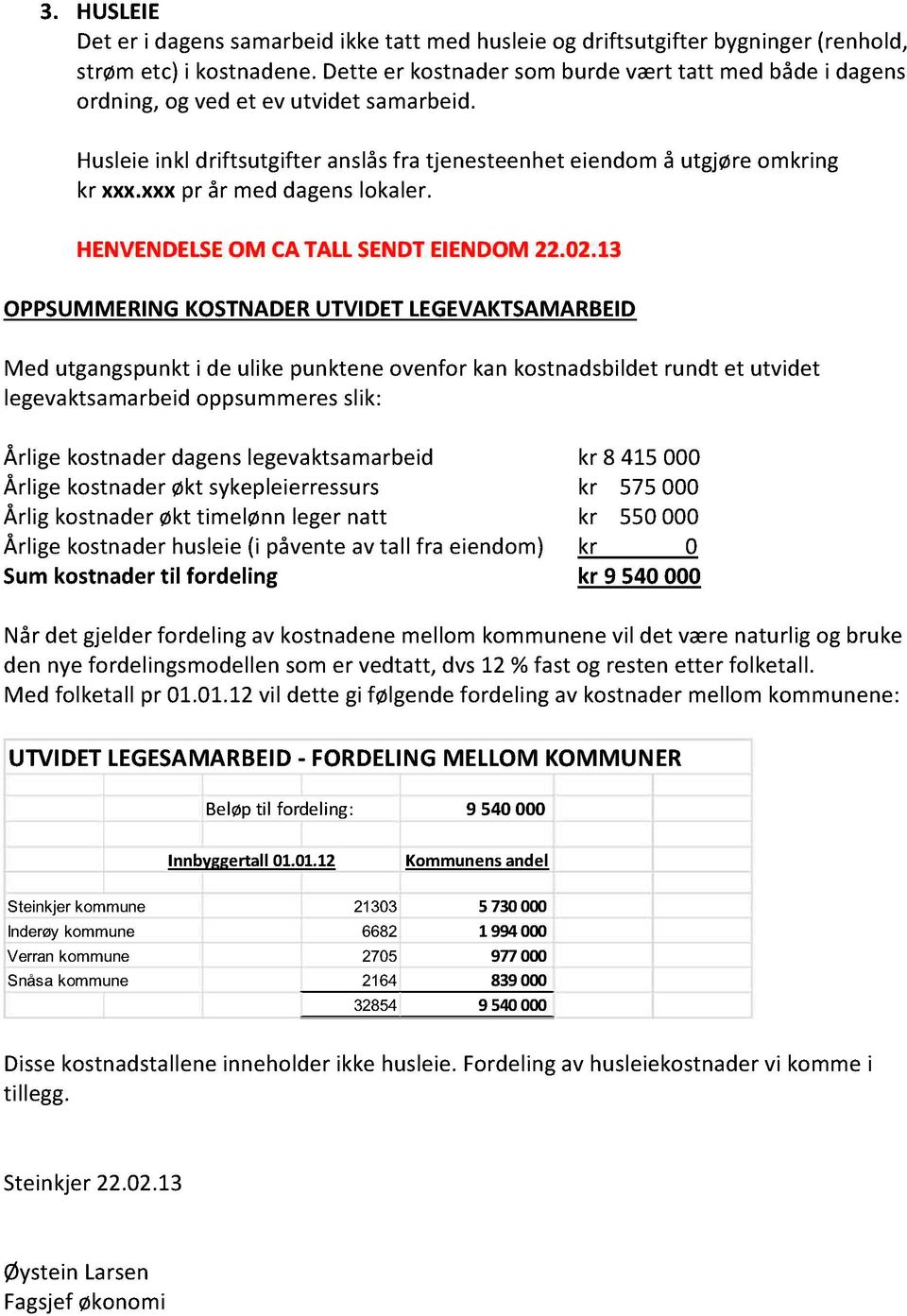 HENVENDELSE OM CATALLSENDTEIENDOM22.02.