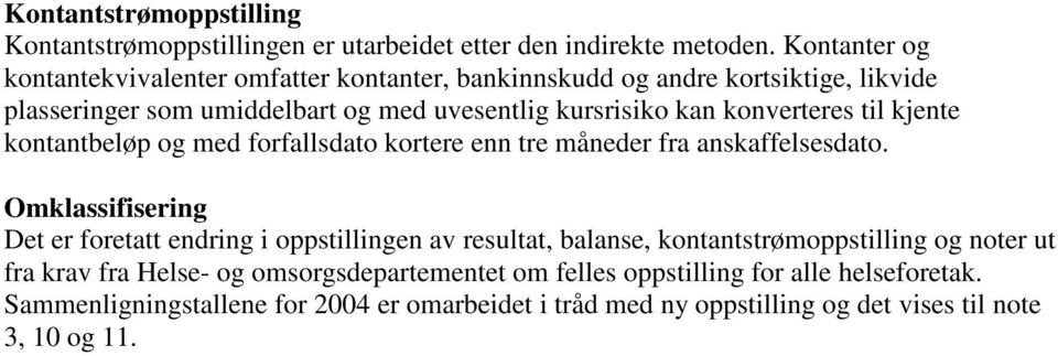 konverteres til kjente kontantbeløp og med forfallsdato kortere enn tre måneder fra anskaffelsesdato.