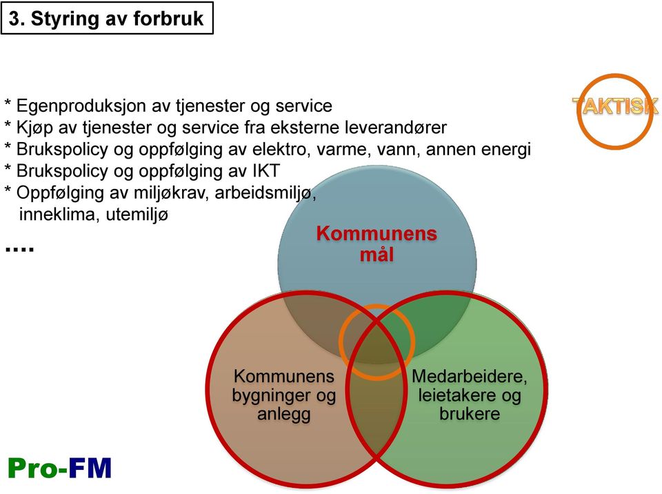 annen energi * Brukspolicy og oppfølging av IKT * Oppfølging av miljøkrav, arbeidsmiljø,