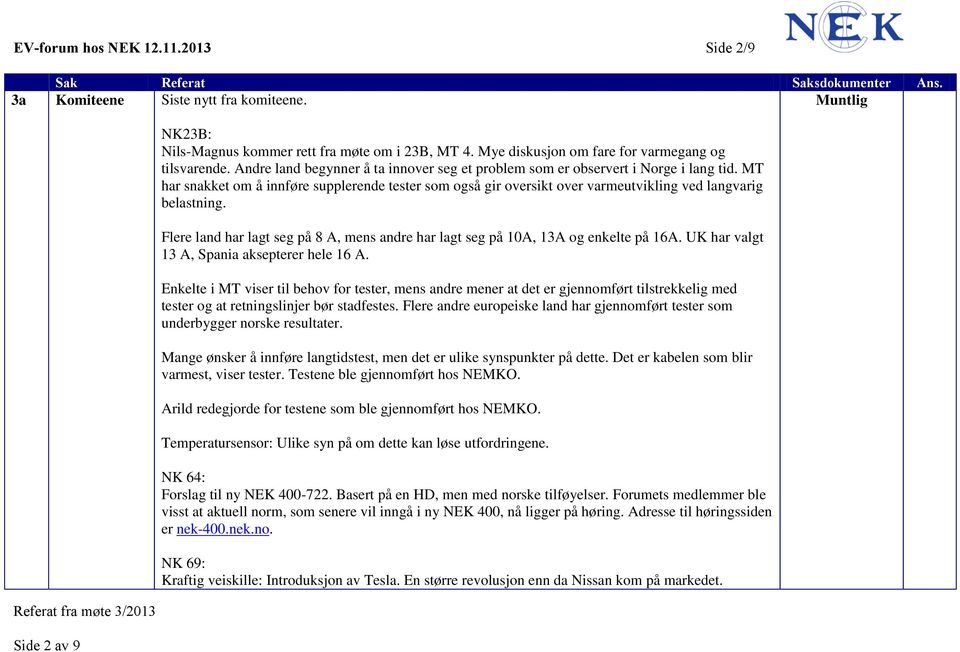 MT har snakket om å innføre supplerende tester som også gir oversikt over varmeutvikling ved langvarig belastning.