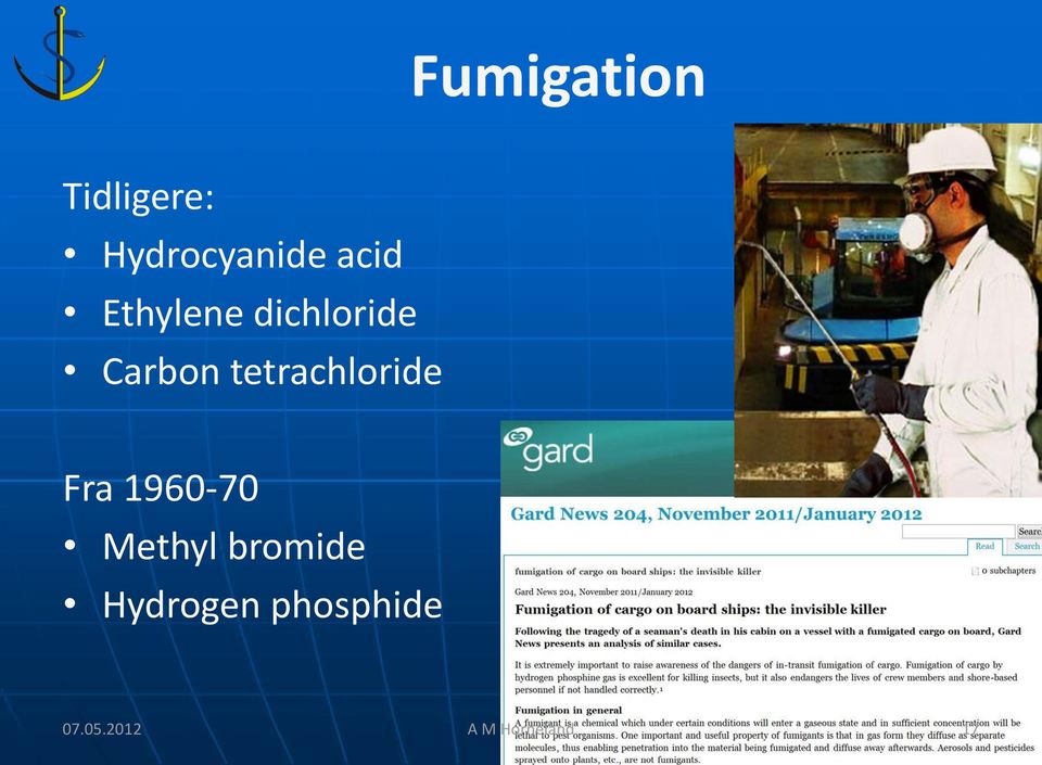 tetrachloride Fra 1960-70 Methyl