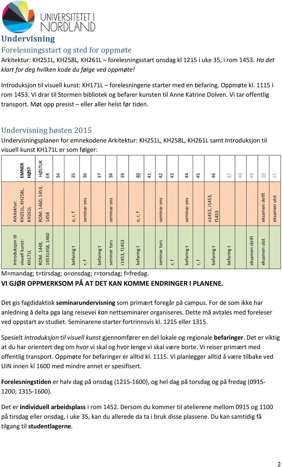 Vi tar offentlig transport. Møt opp presist eller aller helst før tiden.