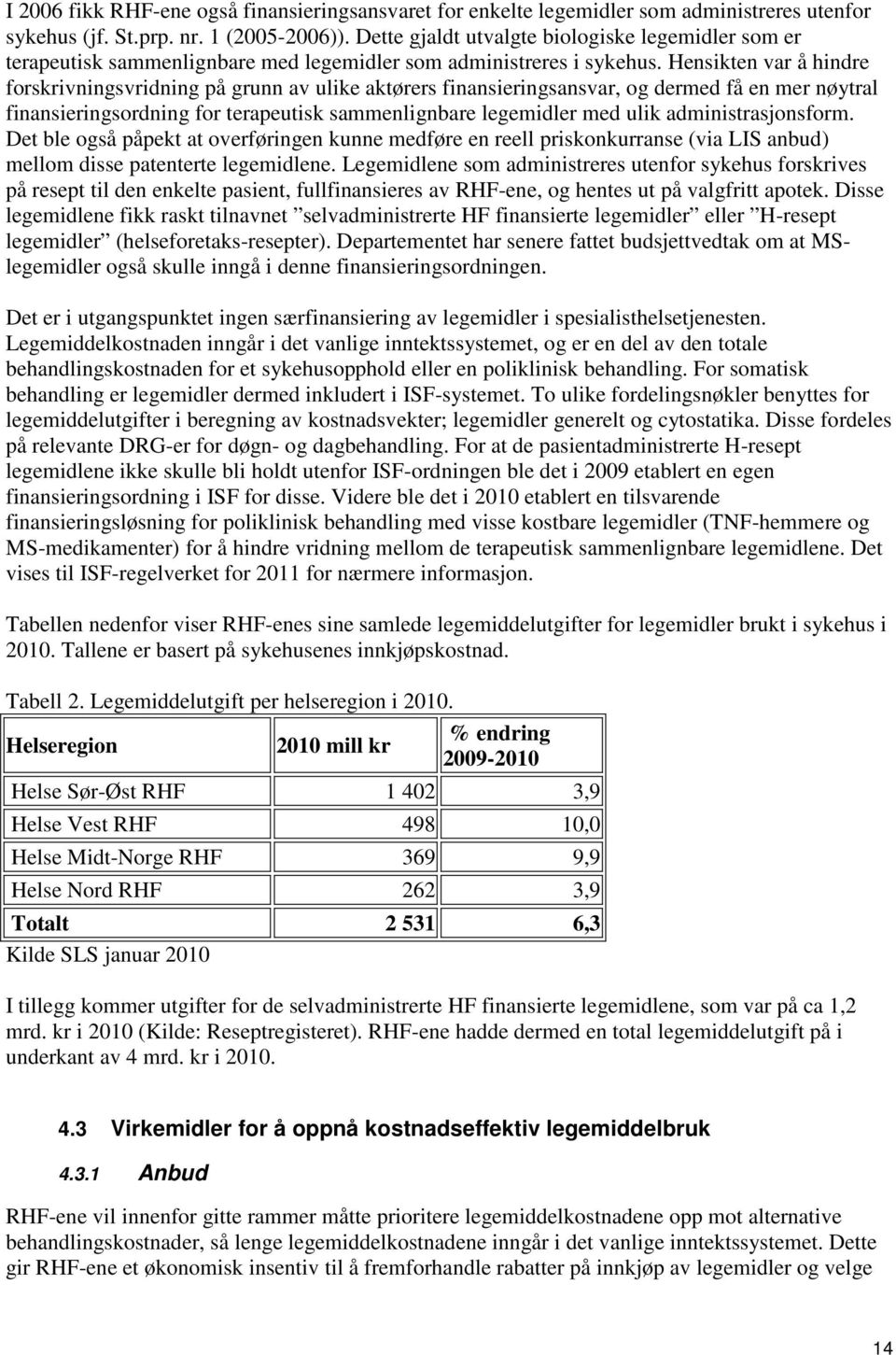 Hensikten var å hindre forskrivningsvridning på grunn av ulike aktørers finansieringsansvar, og dermed få en mer nøytral finansieringsordning for terapeutisk sammenlignbare legemidler med ulik