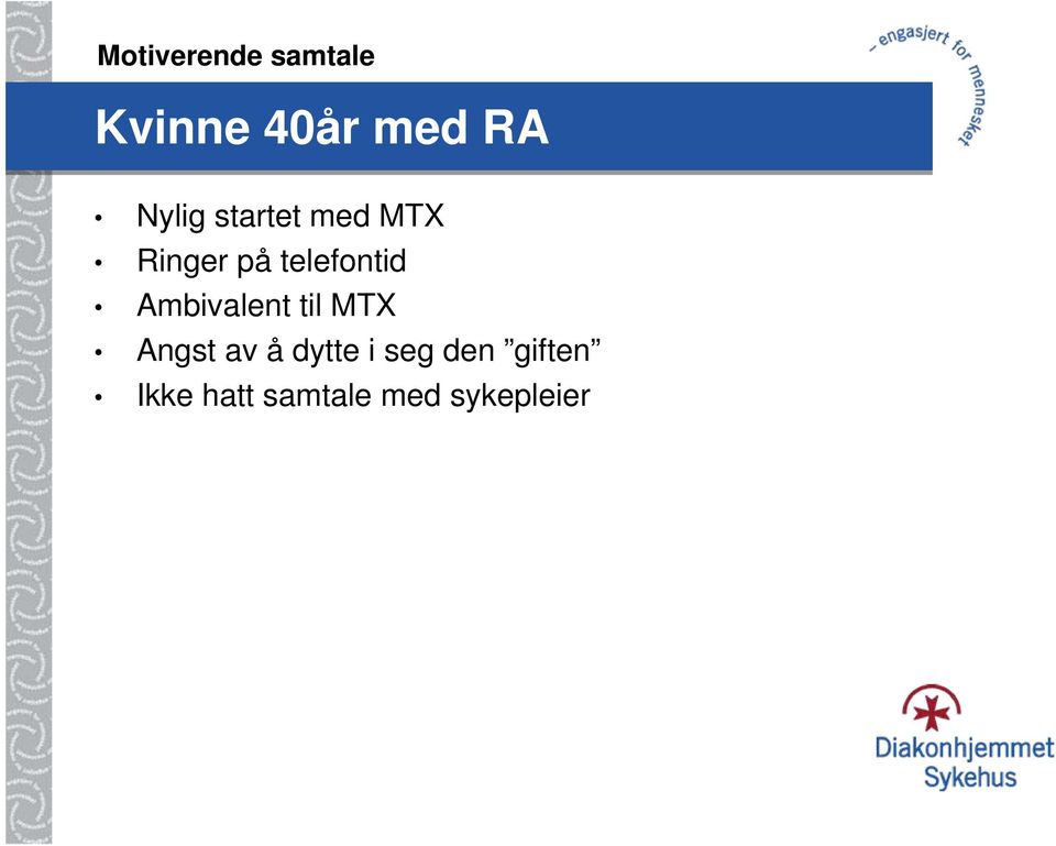 telefontid Ambivalent til MTX Angst av å