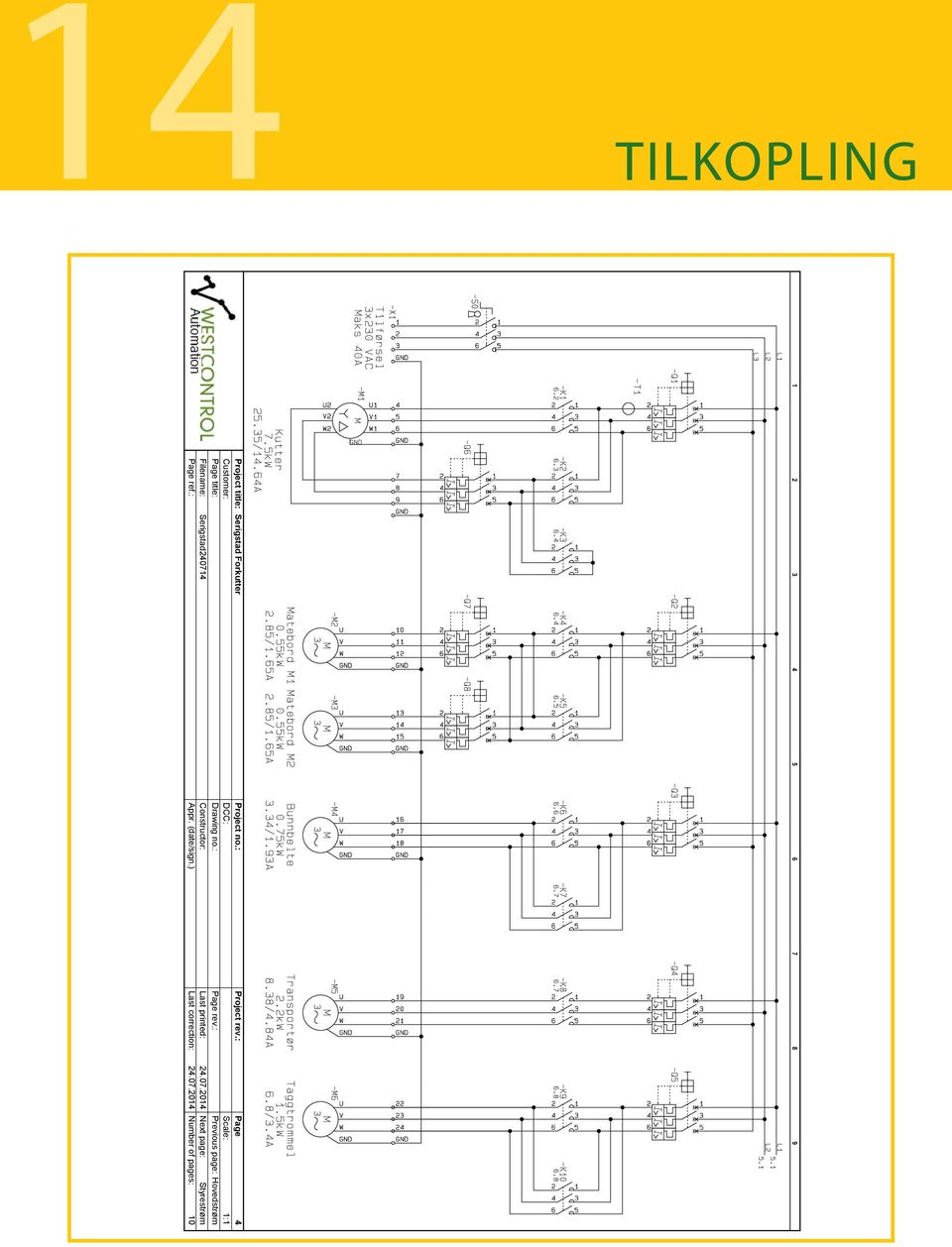 : Previous page: Hovedstrøm Filename: Serigstad240714 Constructor: Last printed: 24.07.2014 Next page: Styrestrøm Page ref.