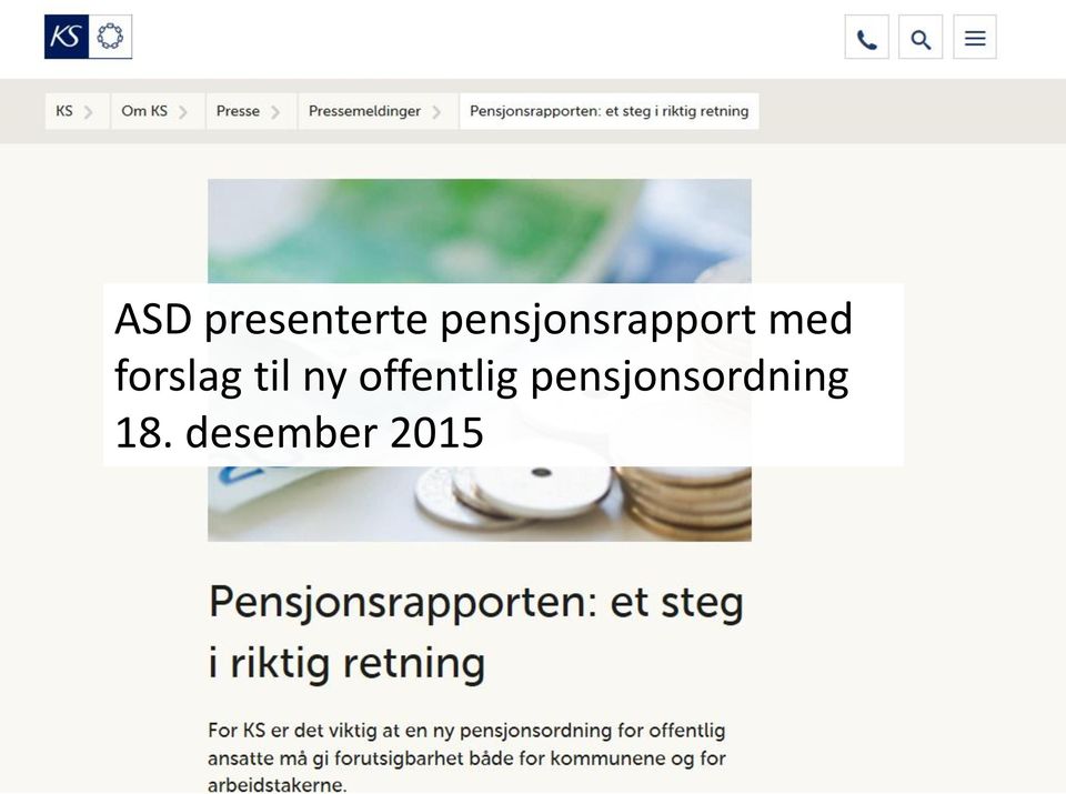 pensjonsrapport med