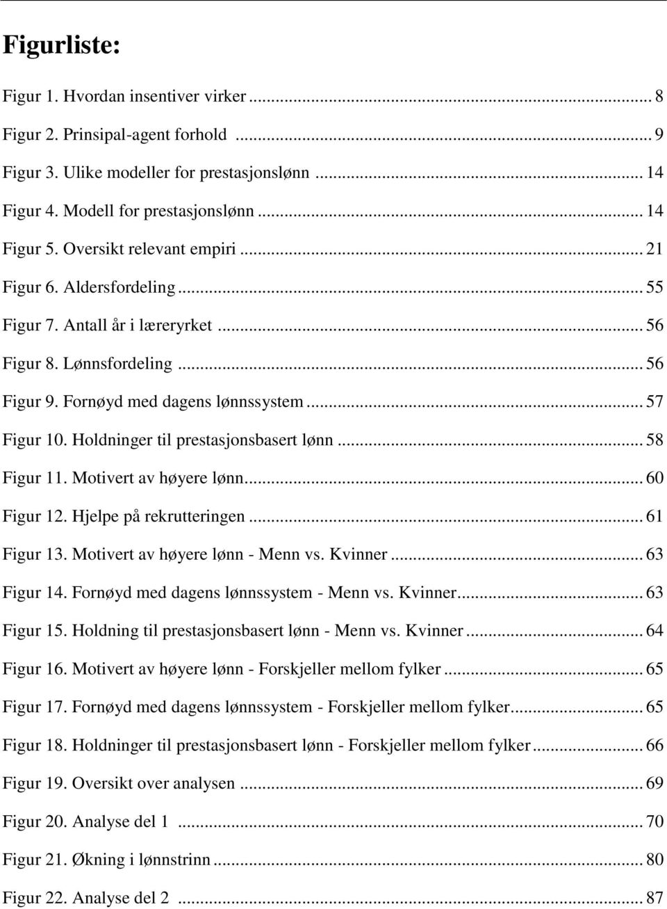 Holdninger til prestasjonsbasert lønn... 58 Figur 11. Motivert av høyere lønn... 60 Figur 12. Hjelpe på rekrutteringen... 61 Figur 13. Motivert av høyere lønn - Menn vs. Kvinner... 63 Figur 14.