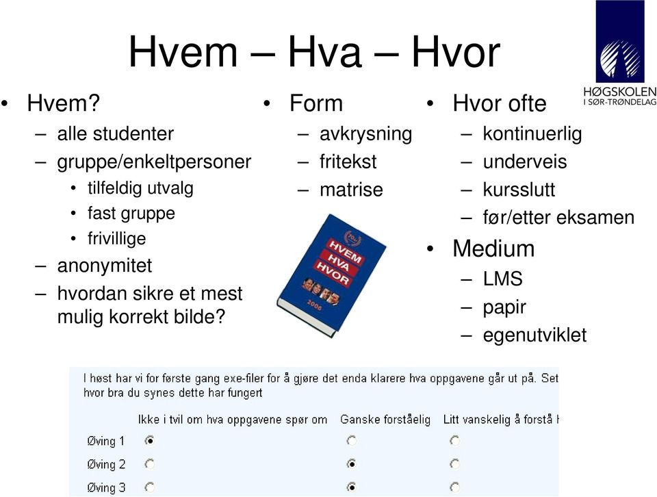 frivillige anonymitet hvordan sikre et mest mulig korrekt bilde?