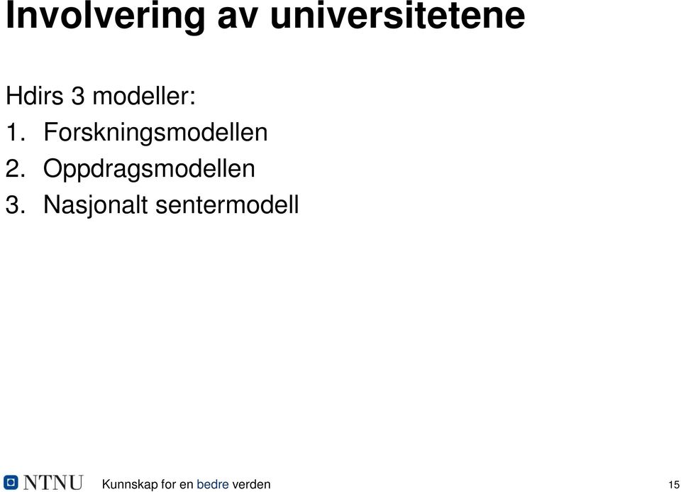 Oppdragsmodellen 3.