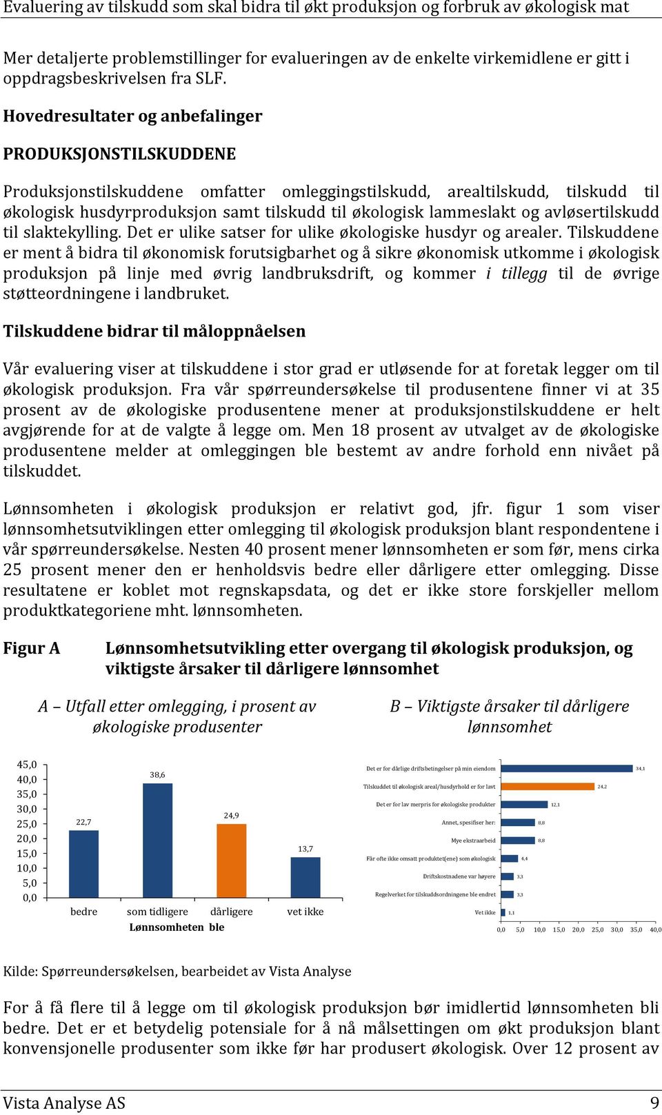 lammeslakt og avløsertilskudd til slaktekylling. Det er ulike satser for ulike økologiske husdyr og arealer.