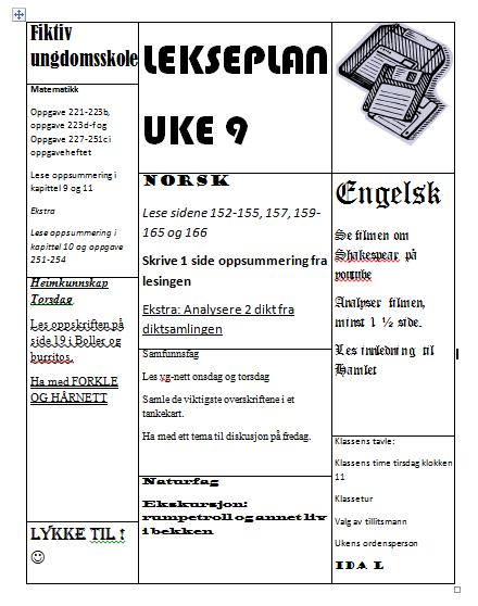 Avdekket 12-13 minutters arbeidstid Tidligtegn på uforenlig atferd Spinne blyanten Tygge på blyanten Ta på gjenstander