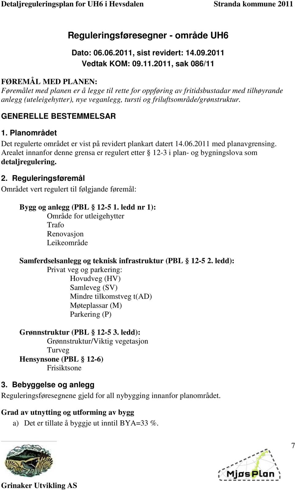 Vedtak KOM: 09.11.