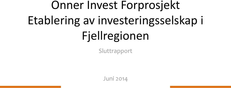 investeringsselskap i